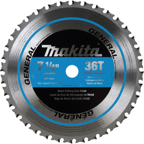 Lame de scie &agrave; pointes au CERMET, 7-1/4", 36 dents, Pour M&eacute;tal Maritime Industrial Rubber