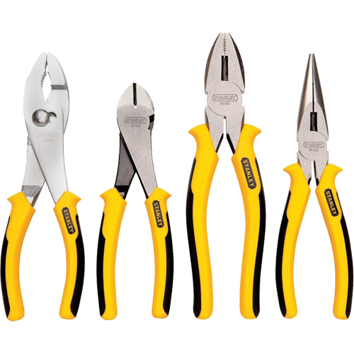 Bi-Material Pliers Set, 4 Pieces Maritime Industrial Rubber