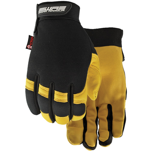 Flextime Water Resistant Gloves, Grain Goatskin Palm, Size Large Maritime Industrial Rubber