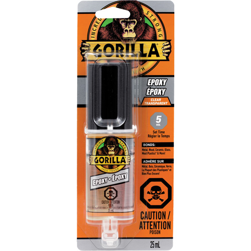 Epoxy, Two-Part, Dual Cartridge, 0.85 oz., Clear Maritime Industrial Rubber