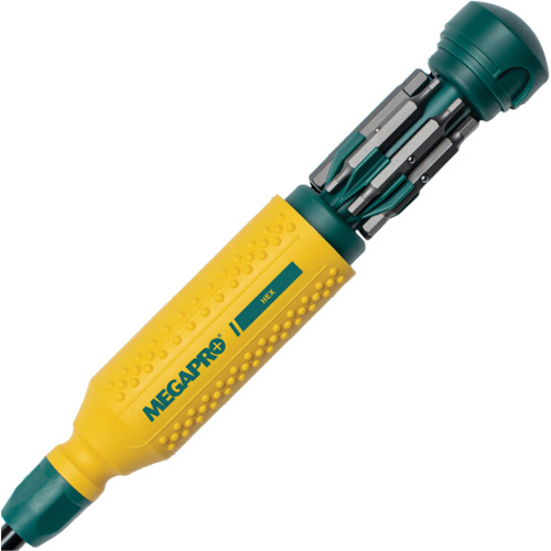 Tournevis multi embouts Original Hex 15-en-1, 8-37/50" lo, Prise Textur&eacute; Maritime Industrial Rubber