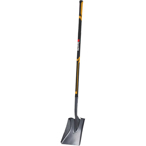 Pelle carr&eacute;e Pro, Fibre de verre, Lame Acier durci, Manche en Droit, Longueur 48" Maritime Industrial Rubber