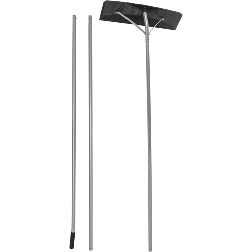 Snow Roof Rake, 61", 24-3/4" Blade, Aluminum Maritime Industrial Rubber
