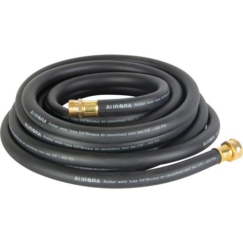 Tuyau en caoutchouc de calibre entrepreneur, Caoutchouc, 5/8" dia x 25' Maritime Industrial Rubber