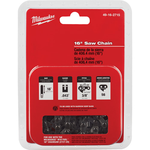 Chaîne de rechange pour scie de 16" Maritime Industrial Rubber