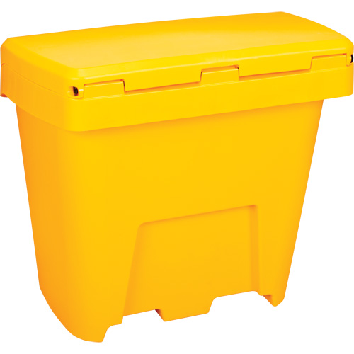 Salt & Sand Storage Bins, With Hasp, 21" x 27" x 26", 4.24 cu. ft., Yellow Maritime Industrial Rubber