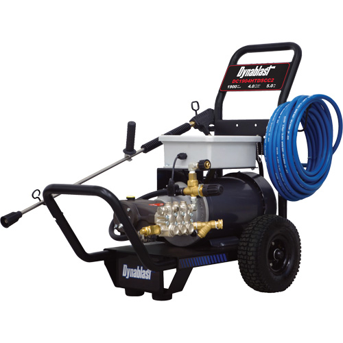 Hot & Cold Water Pressure Washer with Time Delay Shutdown, Electric, 1900 PSI, 4 GPM Maritime Industrial Rubber
