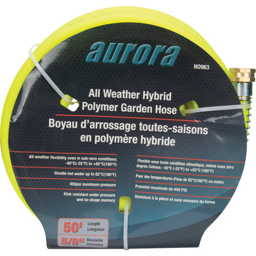 Tuyau de jardin hybride, Copolym&egrave;re, 5/8" dia x 50' Maritime Industrial Rubber