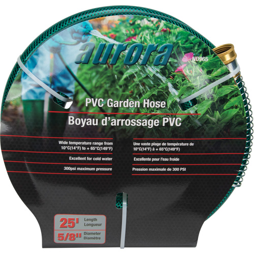 Garden Hose, PVC, 5/8" dia. x 25' Maritime Industrial Rubber