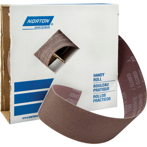 Shop Rolls - Metalite K225 Shop Rolls, Aluminum Oxide, 2" W x 150' L, 400 Grit Maritime Industrial Rubber