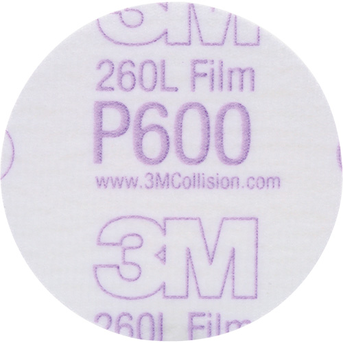 Gold Hookit Disc, 3" Dia., P600 Grit, Aluminum Oxide, C-Weight Maritime Industrial Rubber