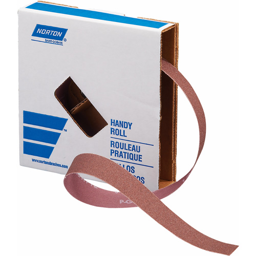Metalite&reg; K225 Sanding Roll, Aluminum Oxide, 1" W x 30' L, P100-J Grit Maritime Industrial Rubber