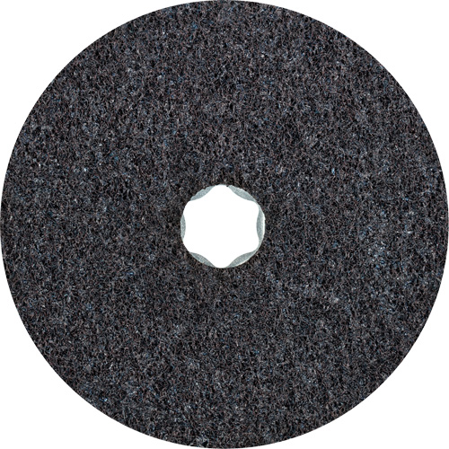 Disc de conditionnement de surface &agrave; boucles et crochets, 4-1/2" dia., Grain Moyen, Oxyde d'aluminium Maritime Industrial Rubber