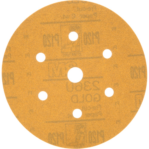 Disque de ponçage antipoussi&egrave;re Hookit, dia 6", Grain P120, Oxyde d'aluminium, Poids C Maritime Industrial Rubber