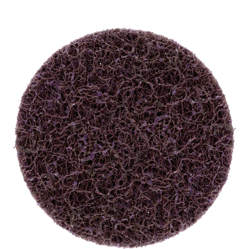 Disque de brossage et de finition Roloc Scotch-Brite, 3" dia., Grain Moyen, Carbure de silicium Maritime Industrial Rubber