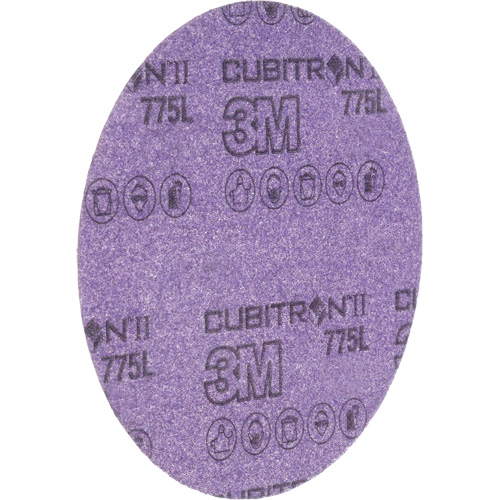 Disque en pellicule s&eacute;rie 775L Cubitron II Hookit, dia 6", Grain 240+, C&eacute;ramique, 3 mils Maritime Industrial Rubber