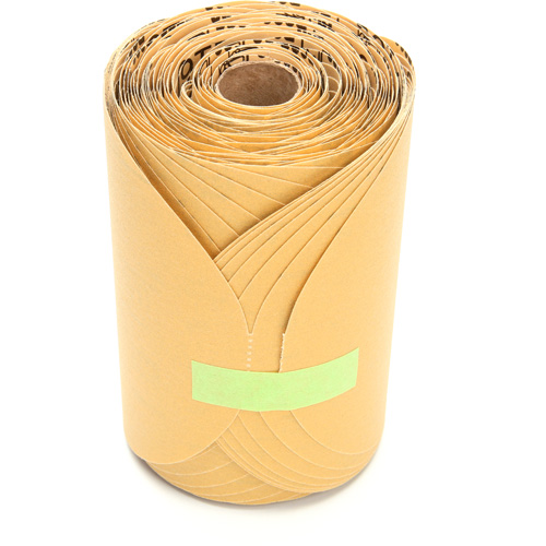 Stikit Gold Paper 216U Disc Roll, Aluminum Oxide, 6" W x 87' L, P220 Grit Maritime Industrial Rubber