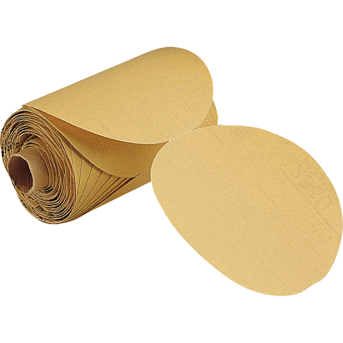 Rouleau de disques en papier 236U Stikit, 6" dia., Grain P100, Oxyde d'aluminium Maritime Industrial Rubber
