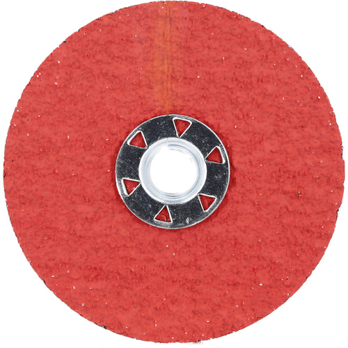 Blaze F980 Speed-Change Fastener Fiber Locking Disc, 4-1/2" Dia., 24 Grit, Ceramic Alumina Maritime Industrial Rubber