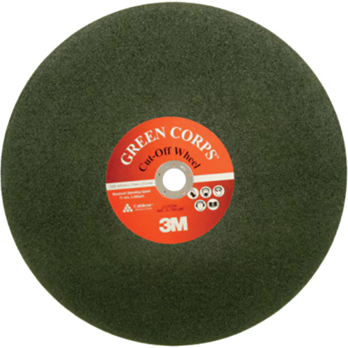 Meule &agrave; d&eacute;couper Green Corps, 16" x C&eacute;ramique, 20 000 Tr/min Maritime Industrial Rubber
