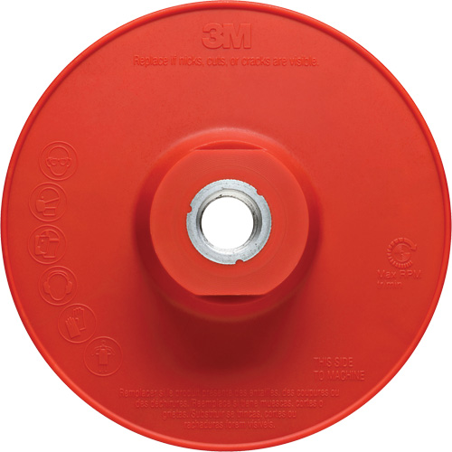 Ribbed Back-Up Pad, 4" Maritime Industrial Rubber