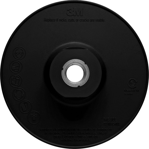 Ribbed Back-Up Pad, 4" Maritime Industrial Rubber