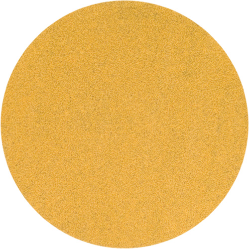 Disque de ponçage jaune &agrave; boucles & crochets, 5" dia., Grain P220, Oxyde d'aluminium Maritime Industrial Rubber