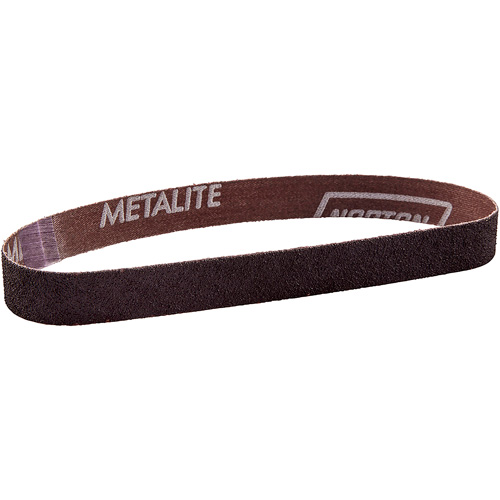 Metalite&reg; Cloth File Sanding Belt, 3/4" W x 20-1/2" L, Aluminum Oxide, 40 Grit Maritime Industrial Rubber