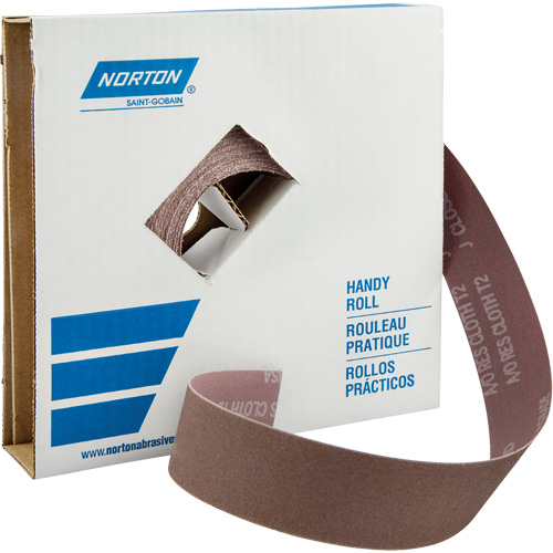 Metalite&reg; K225 Shop Rolls, Aluminum Oxide, 1-1/2" W x 150' L, 40 Grit Maritime Industrial Rubber