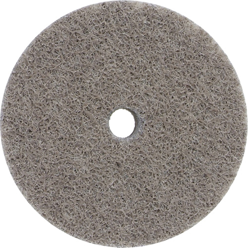Bear-Tex&reg; Non-Woven Unified Wheel, 3" x 1/4", 3/8" Arbor, Fine Grit, Aluminum Oxide Maritime Industrial Rubber