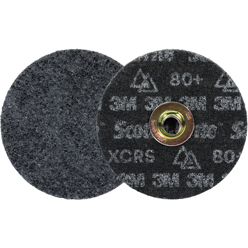 Scotch-Brite Precision Heavy-Duty Surface Conditioning Quick Change Disc, HD-DN, 5" Dia., 80+ Grit, Ceramic Maritime Industrial Rubber
