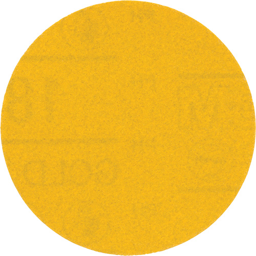 Hookit Gold Abrasive Disc, 09213, 3" Dia., 180 Grit, Aluminum Oxide, C-Weight Maritime Industrial Rubber