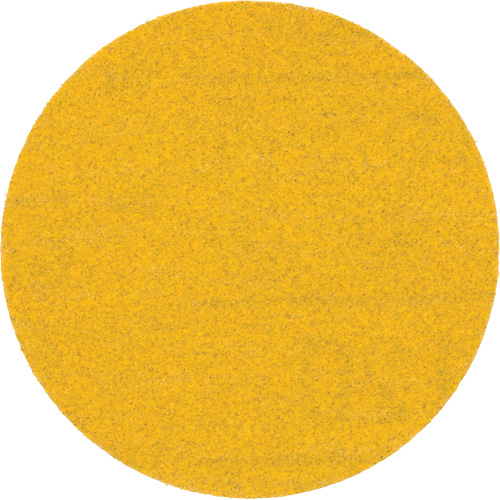 Hookit Gold Abrasive Disc, 3" Dia., 120 Grit, Aluminum Oxide, C Weight Maritime Industrial Rubber