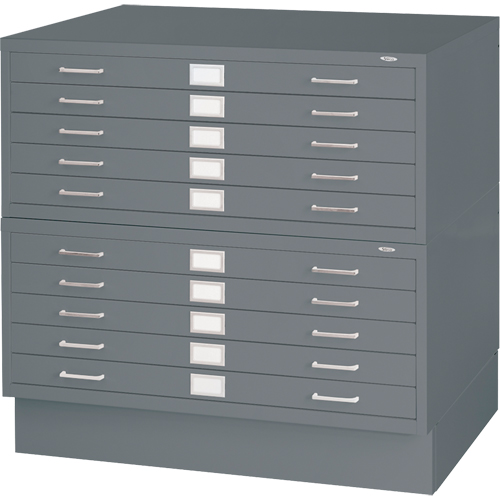 Classeurs en acier pour plans, 5 Tiroirs, 40-3/8" la x 29-3/8" p x 16-1/2" h Maritime Industrial Rubber