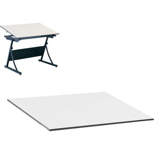 Dessus de table Planmaster, 60" la x 3/4" h, Blanc Maritime Industrial Rubber
