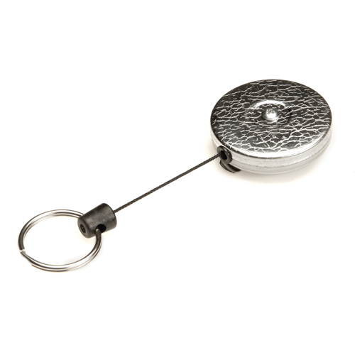 D&eacute;rouleurs autor&eacute;tractables originaux #485-HDK, Chrome, C&acirc;ble 48", Fixation Agrafe de ceinture Maritime Industrial Rubber