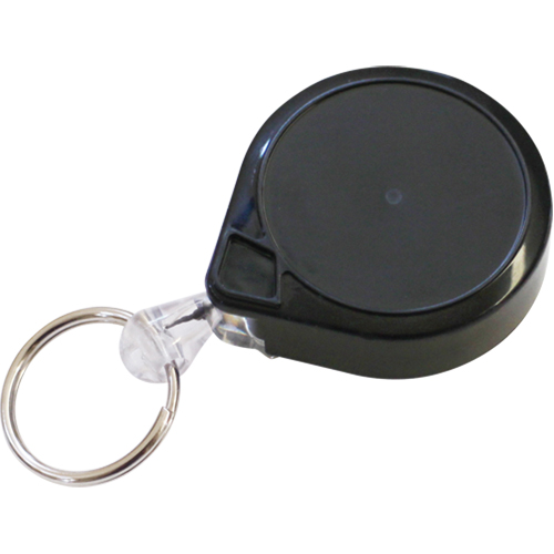 Anneaux &agrave; cl&eacute;s r&eacute;tractables Mini-Bak, Plastique, C&acirc;ble 36", Fixation Agrafe de ceinture Maritime Industrial Rubber