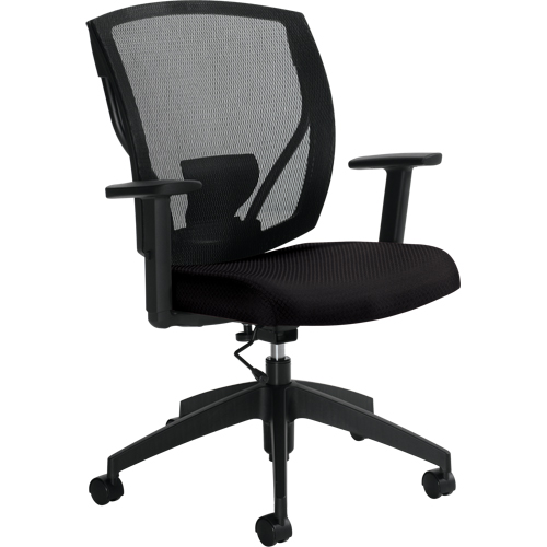 Task Chairs, Vinyl, Black, 300 lbs. Capacity Maritime Industrial Rubber