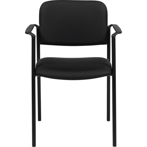 Chaises empilables, Tissu, Hauteur 32", Capacit&eacute; 300 lb, Noir Maritime Industrial Rubber