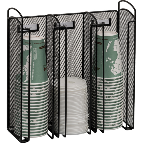 Onyx Cup & Lid Holder Organizer Maritime Industrial Rubber