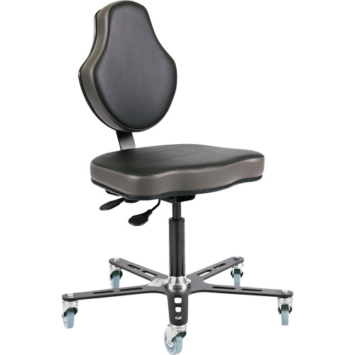 Vega Multi-Tilt Ergonomic Chair, Mobile, Adjustable Height Maritime Industrial Rubber