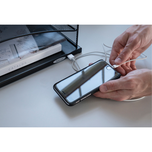Onyx USB Powered Desk Organizer Maritime Industrial Rubber