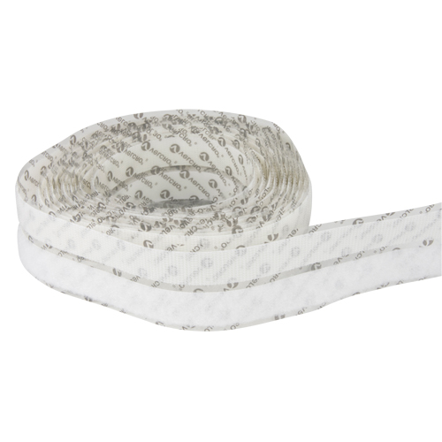 Attache, Boucle et crochet, 15' x 3/4", Adh&eacute;sif, Blanc Maritime Industrial Rubber