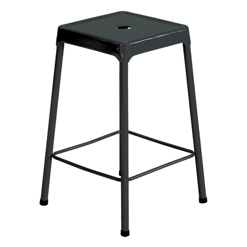 Tabouret en acier pour comptoir Safco, Stationnaire, Fixe Hauteur, Capacit&eacute; 250 lb Maritime Industrial Rubber