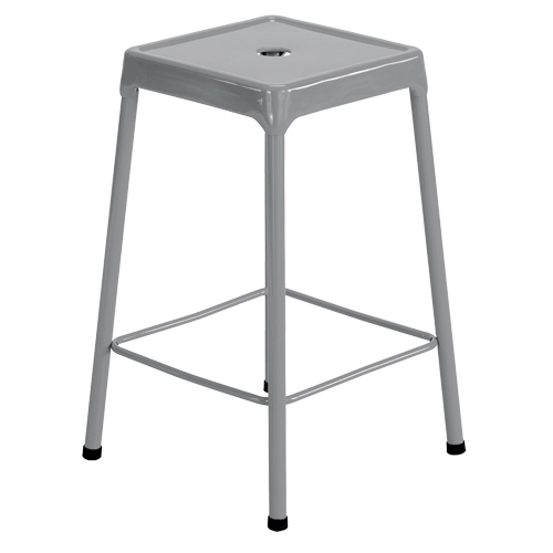 Tabouret en acier pour comptoir Safco, Stationnaire, Fixe Hauteur, Capacit&eacute; 250 lb Maritime Industrial Rubber