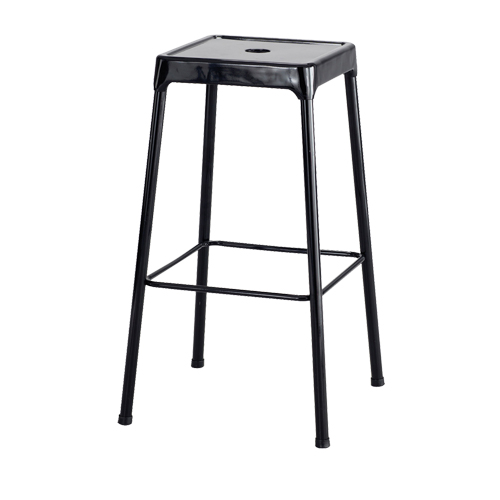 Tabouret en acier pour bistro Safco, Stationnaire, Fixe Hauteur, Capacit&eacute; 250 lb Maritime Industrial Rubber