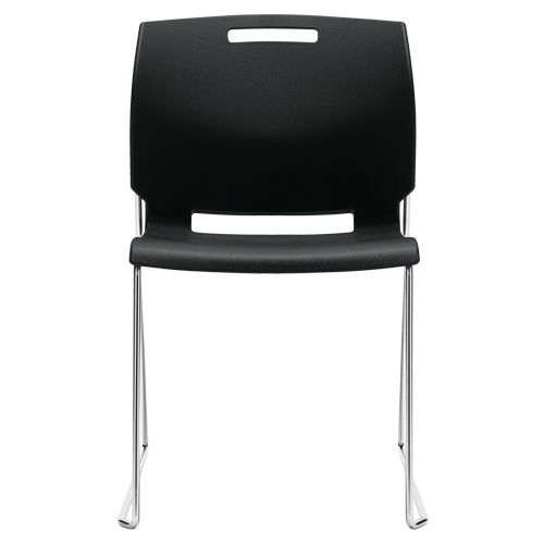 Chair, Plastic, 32-1/2" High, 300 lbs. Capacity, Black Maritime Industrial Rubber