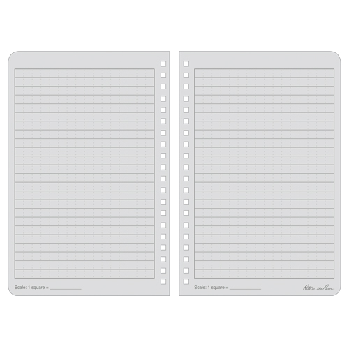 Side-Spiral Notebook, Soft Cover, Black, 64 Pages, 4-5/8" W x 7" L Maritime Industrial Rubber