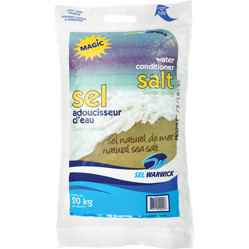 Sel adoucisseur d'eau Magic, 44,1 lb (20 kg), Sac Maritime Industrial Rubber