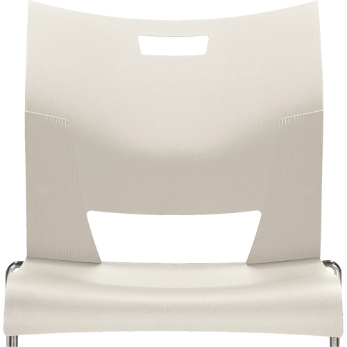 Chaise de formation sans bras Duet, Plastique, Hauteur 33-1/4", Capacit&eacute; 350 lb, Blanc Maritime Industrial Rubber